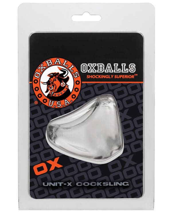 Oxballs Unit X Cock Sling - Clear - Image 2