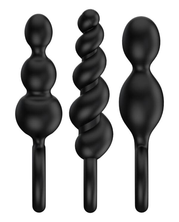 Satisfyer Booty Call Plugs - Set of 3 Black - Image 3