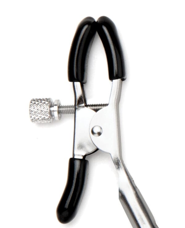 Lux Fetish Feather Nipple Clips - Black - Image 4