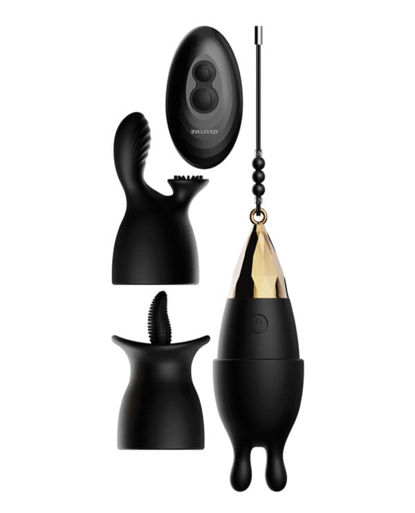 Evolved Egg Citement Rechargeable Bullet - Black/Gold - Image 3
