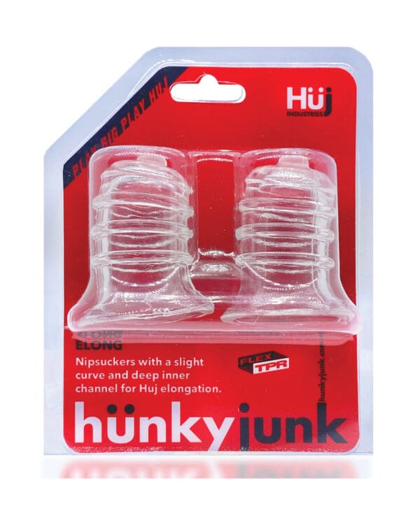 Hunky Junk Elong Nipsuckers - Clear - Image 3