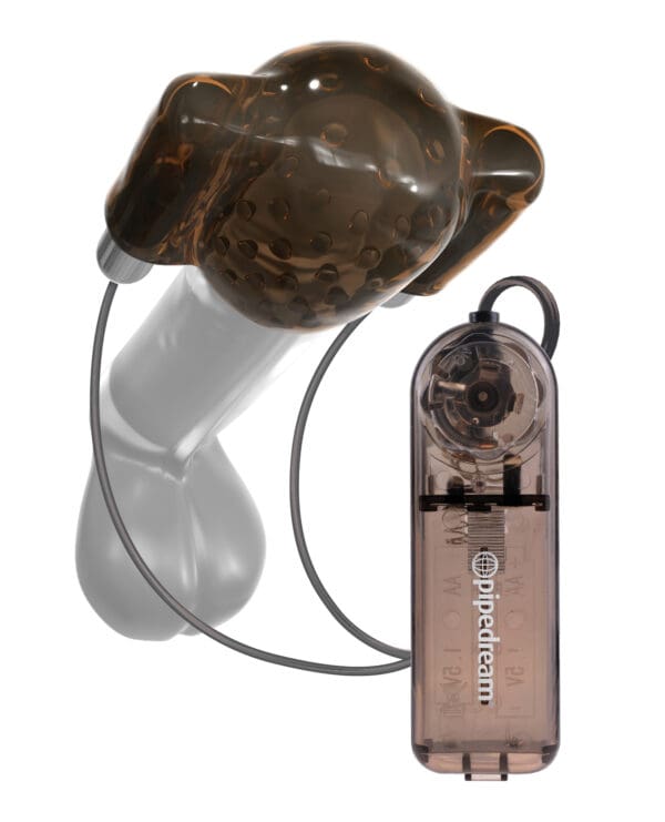 Classix Dual Vibrating Head Teaser - Black/Smoke - Image 2