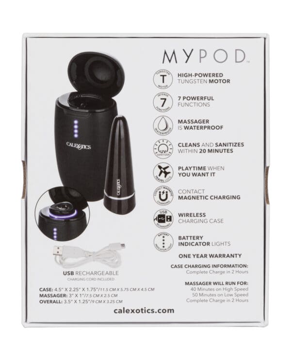 My Pod Vibrating Massager - Black - Image 2