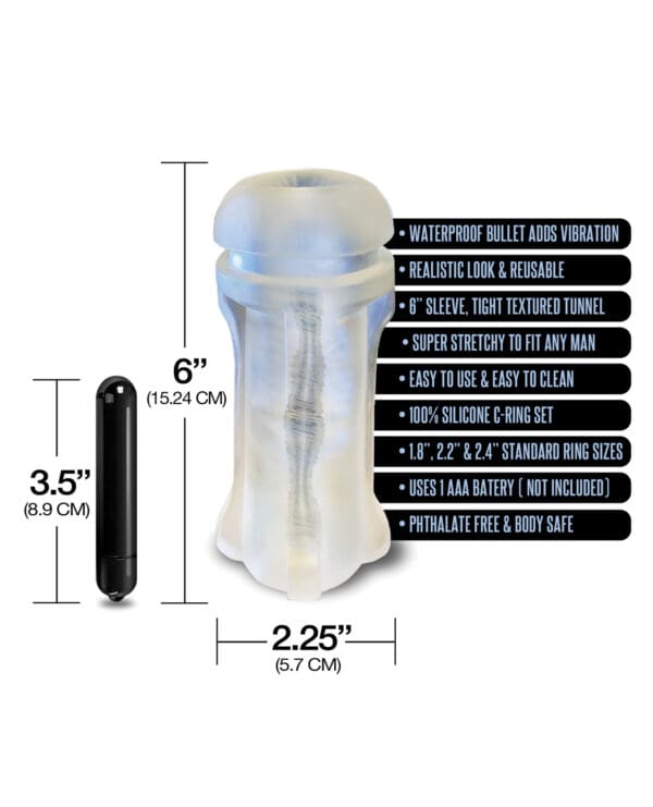 MSTR B8 Bum Rush Vibrating Ass Pack - Kit of 5 Clear - Image 4