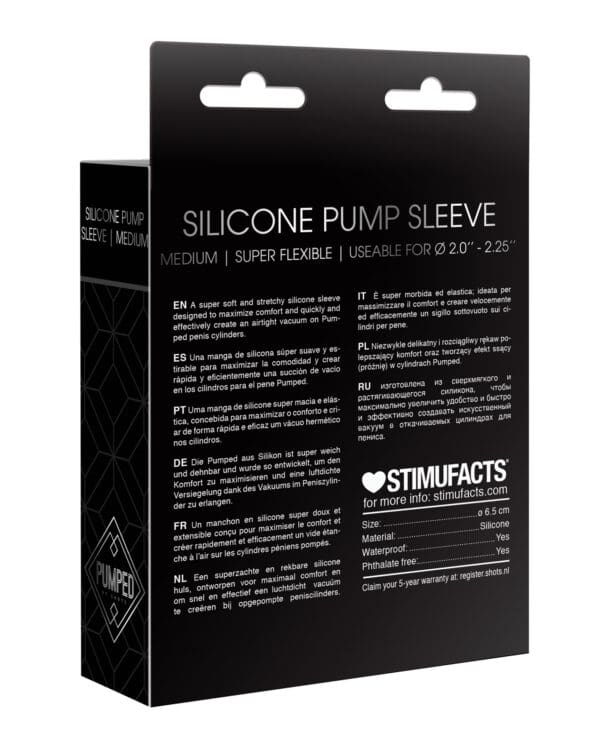 Shots Pumped Sleeve Medium - Black - Image 2