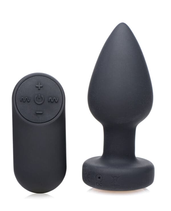 Booty Sparks Silicone Vibrating LED Plug - Small - Image 2