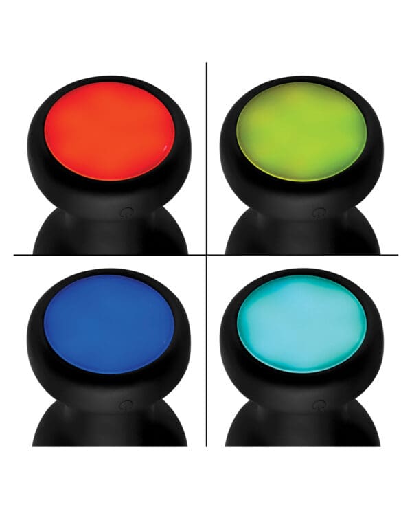 Booty Sparks Silicone Vibrating LED Plug - Small - Image 4