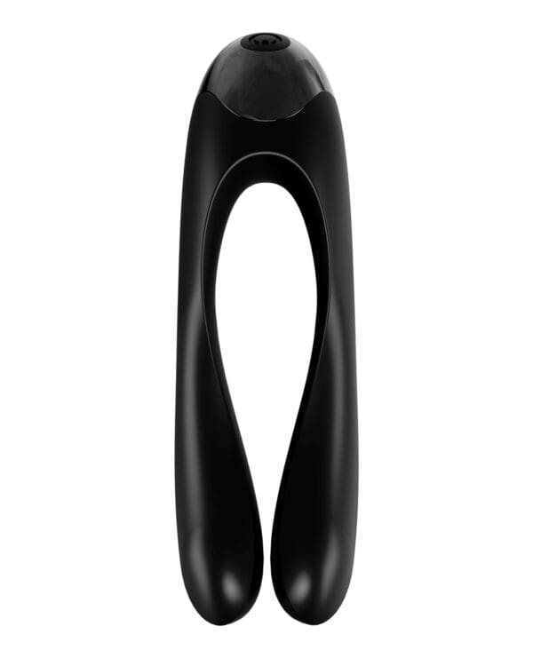 Satisfyer Candy Cane Finger Vibrator - Black - Image 2
