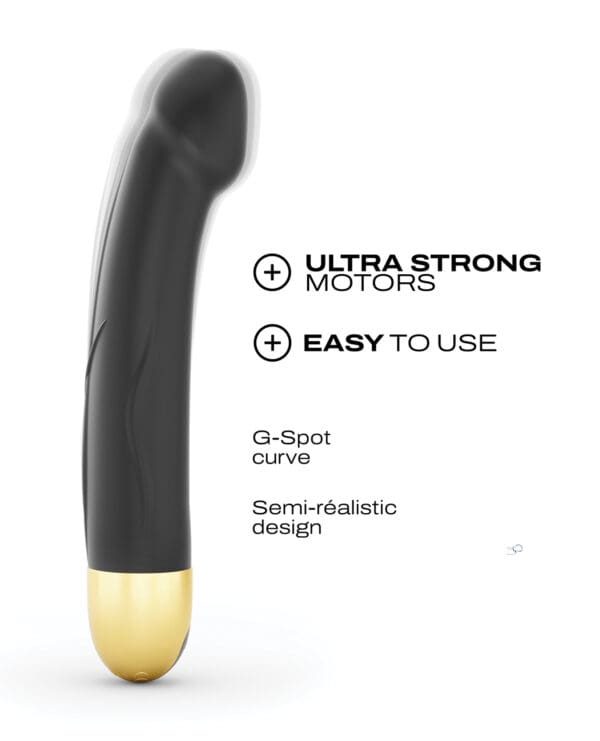 Dorcel Real Vibration M 8.6" Rechargeable Vibrator 2.0 - Black/Gold - Image 3