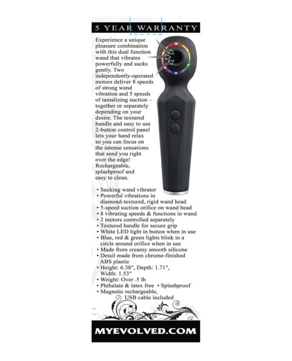 Evolved Rainbow Sucker Wand - Black - Image 2