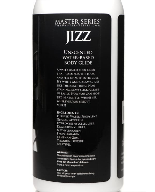 Master Series Unscented Jizz Water Based Body Glide - 34oz - Image 2