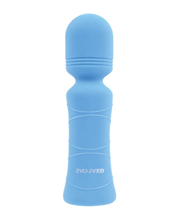 Evolved Out of The Blue Vibrating Mini Wand - Blue - Image 3