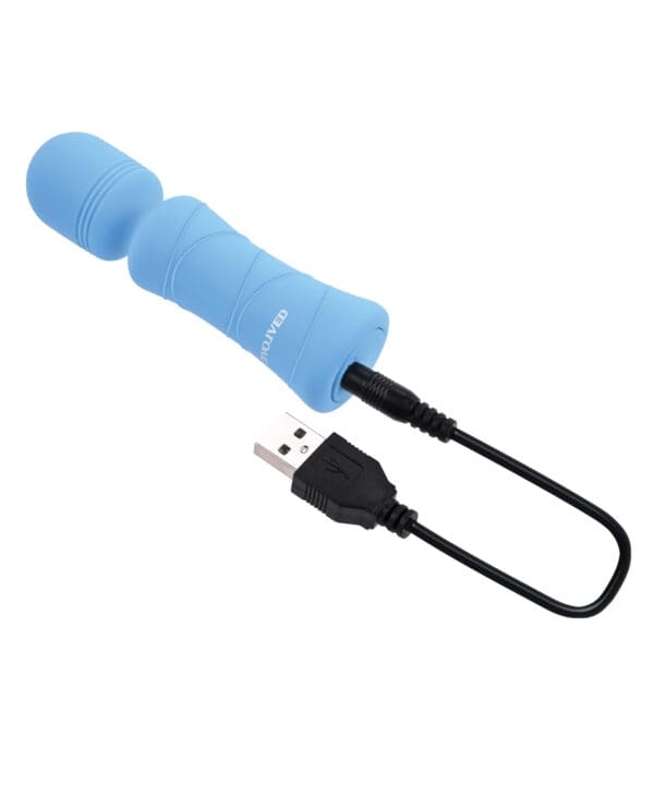 Evolved Out of The Blue Vibrating Mini Wand - Blue - Image 5