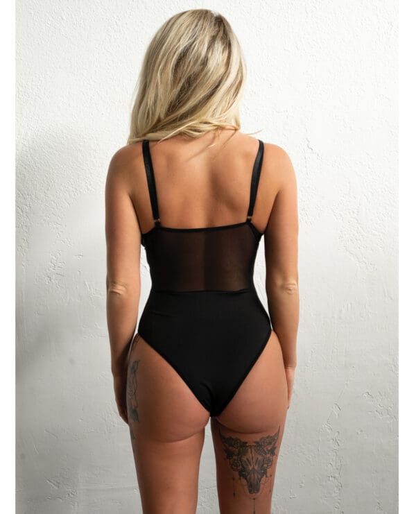 Kix'ies Signature Striped Bodysuit Black XL - Image 3