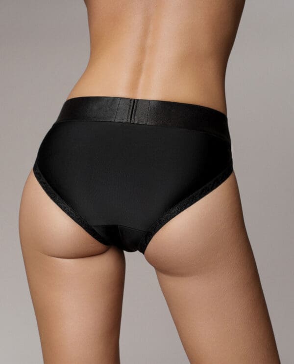 Shots Ouch Vibrating Strap On Hipster - Black XS/S - Image 4