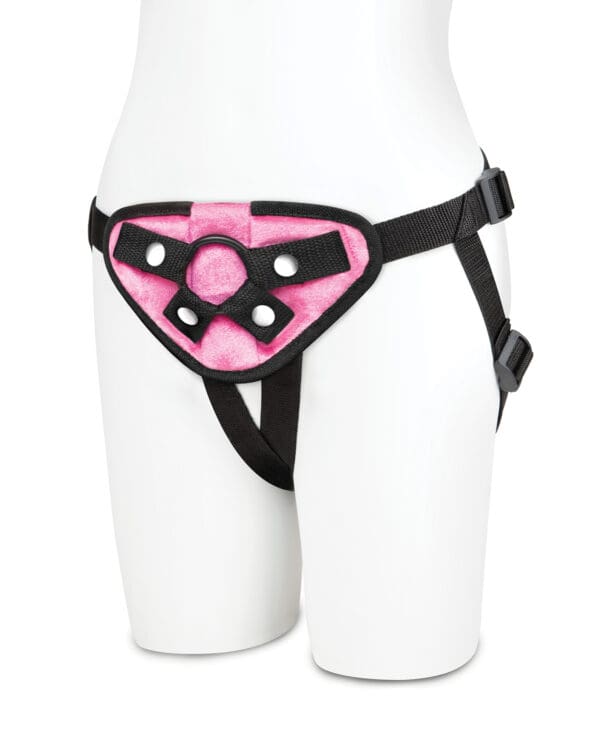 Lux Fetish Strap On Harness - Pink - Image 2