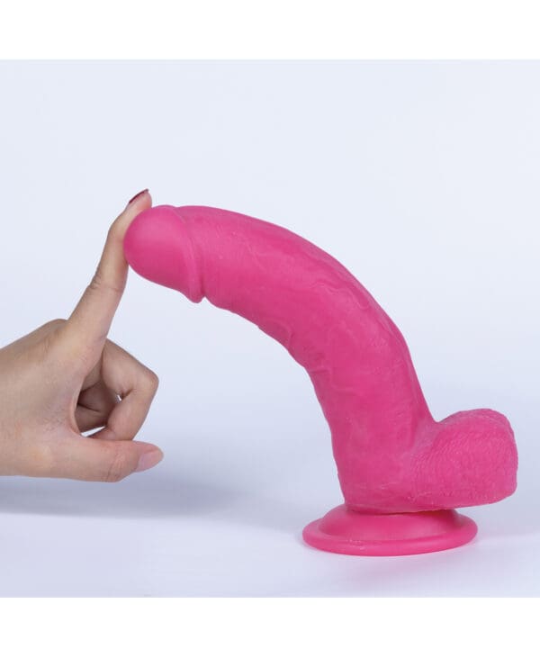 Get Lucky Mr. Pink 7.5" Dual Layer Dong - Image 3