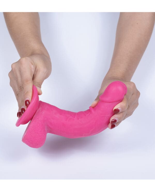 Get Lucky Mr. Pink 7.5" Dual Layer Dong - Image 5