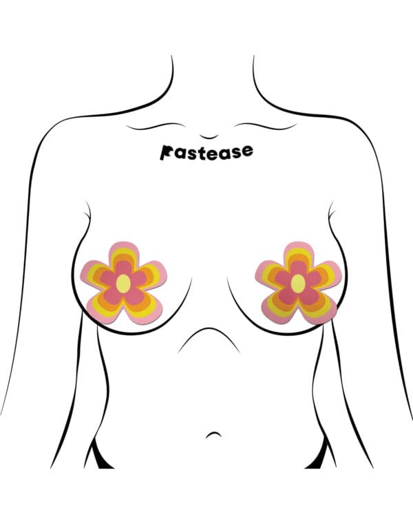 Pastease Premium Groovy Flower - Pink O/S - Image 3