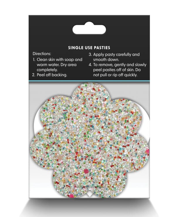 Pretty Pasties Heart & Flower Glow in the Dark - 2 Pair - Image 2