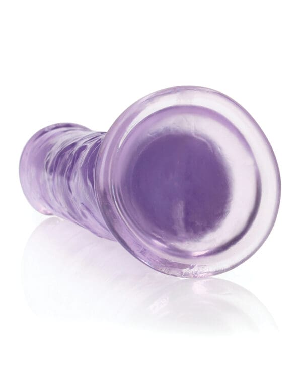 Shots RealRock Crystal Clear 9" Straight Dildo w/Suction Cup - Purple - Image 4