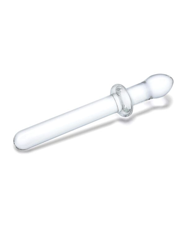Glas 9.25" Classic Smooth Dual Ended Dildo - Clear - Image 3