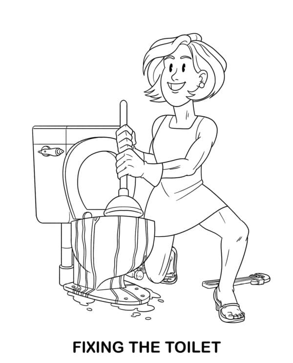 Wood Rocket Adults Doing Adult Shit Coloring Book - Image 3
