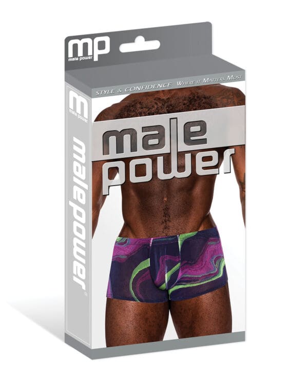 Galactic Sheer Poly Spandex Mini Short Multi Color MD - Image 3