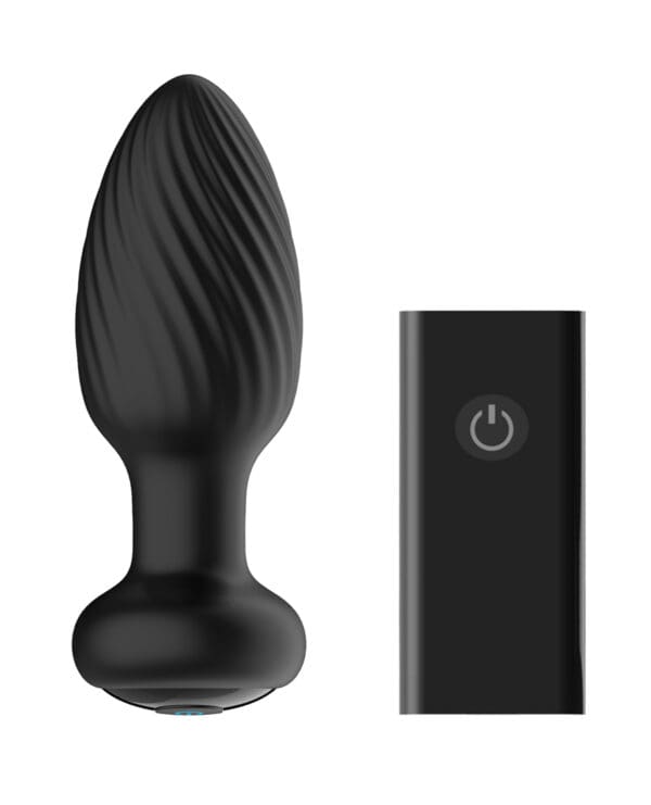 Nexus Tornado Rotating & Vibrating Small Butt Plug - Black - Image 2