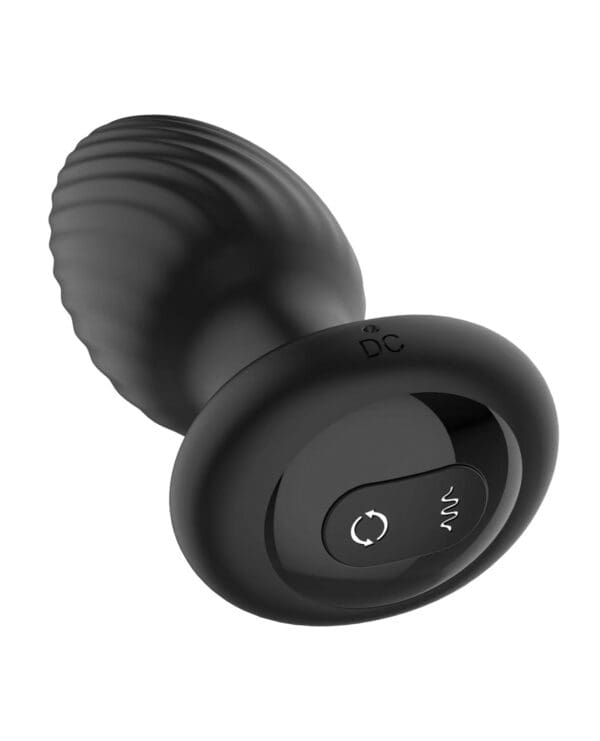 Nexus Tornado Rotating & Vibrating Small Butt Plug - Black - Image 3
