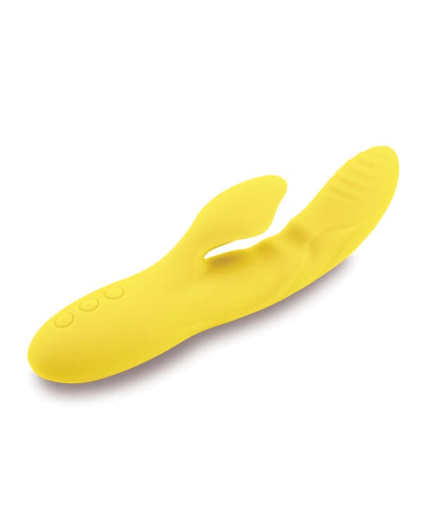 Nu Sensuelle Nubii Kiah Turbo Boost & Heating Dual Stim Rabbit - Yellow - Image 3