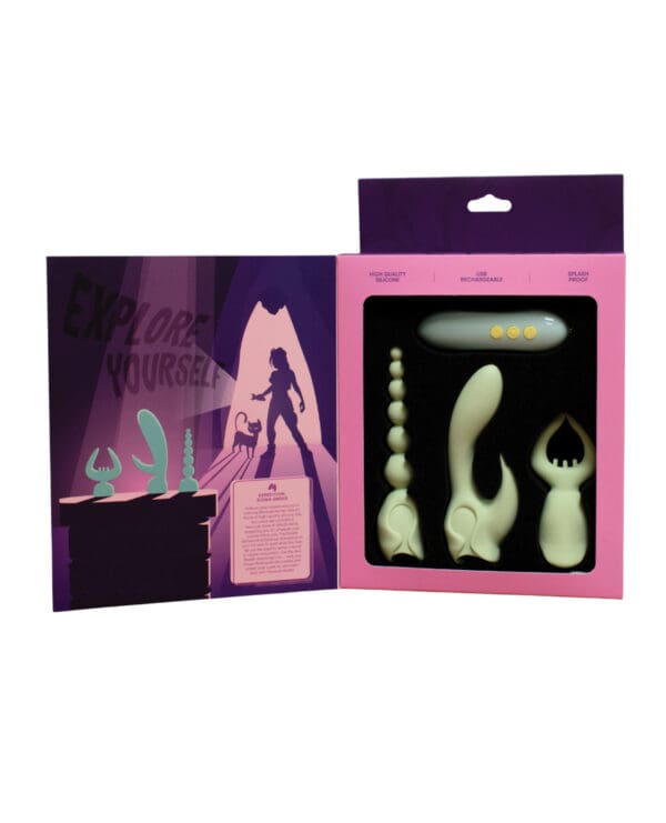 Natalie's Toy Box Pleasure Hunter 3 Pc Kit - Mint - Image 4