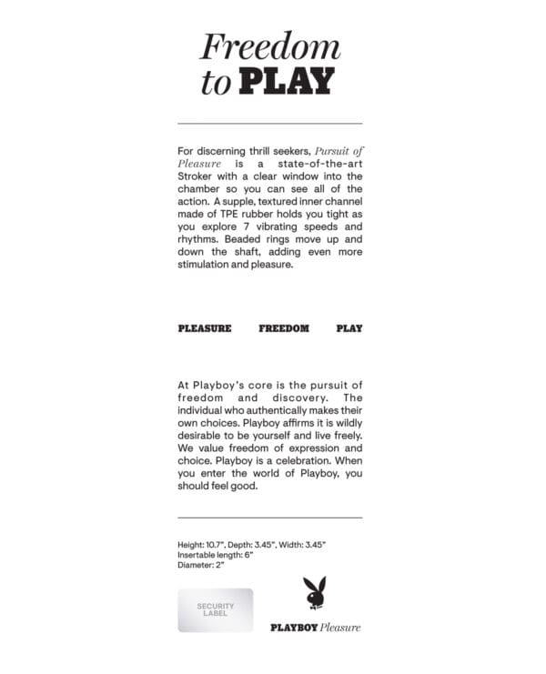 Playboy Pleasure Pursuit Of Pleasure Stroker - 2 AM - Image 2