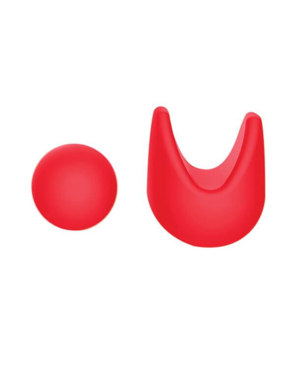 Luv Inc. Orgasm Pen w/Three Attachments - Red - Image 4