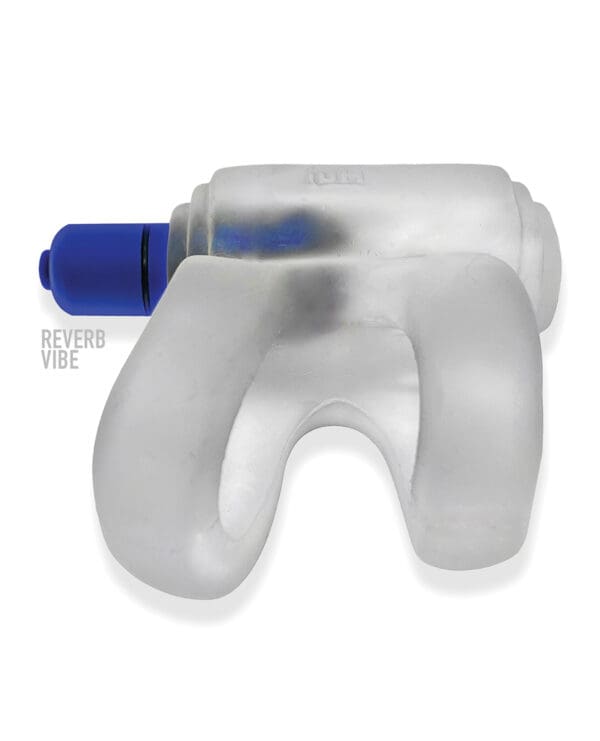 Hunkyjunk Revhammer Shaft Vibe Ring - Clear Ice w/Blue Vibe - Image 2