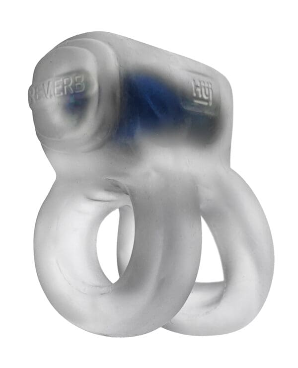 Hunkyjunk Revhammer Shaft Vibe Ring - Clear Ice w/Blue Vibe - Image 4
