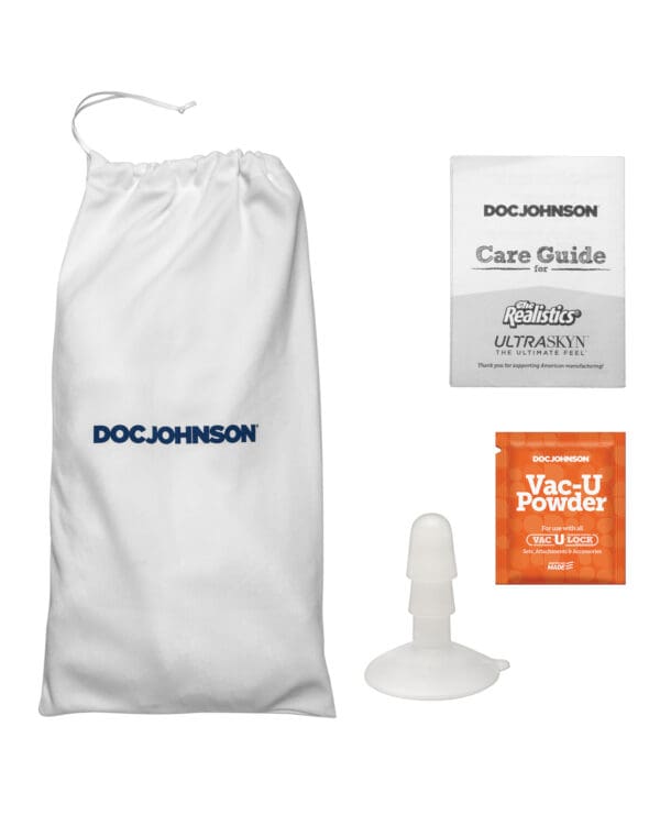 Signature Cocks ULTRASKYN 8" Cock w/Removable Vac-U-Lock Suction Cup - Owen Grey - Image 5