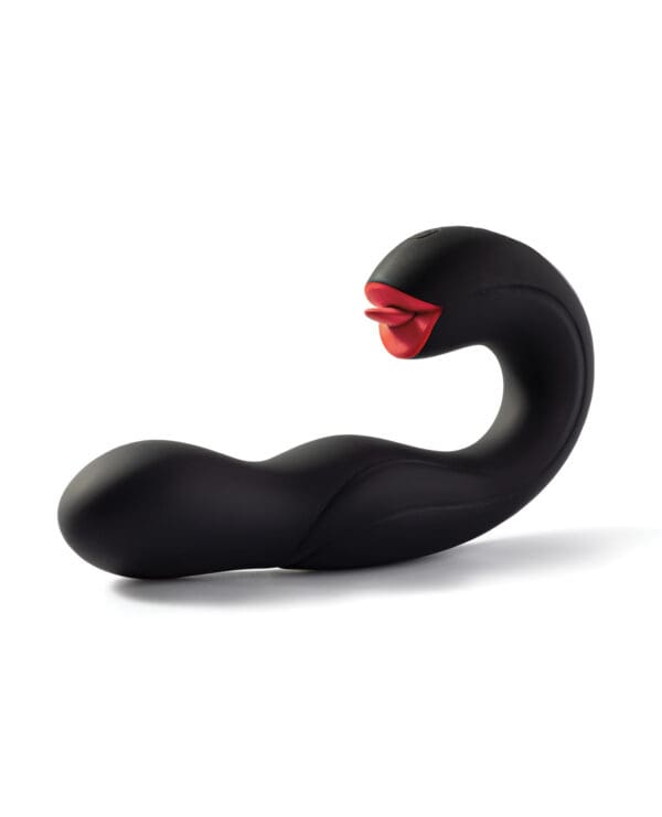 Joi Pro Rotating Head G-Spot Vibrator & Clit Licker w/Remote - Black - Image 2