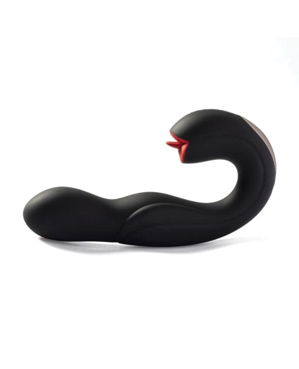 Joi Pro Rotating Head G-Spot Vibrator & Clit Licker w/Remote - Black - Image 3