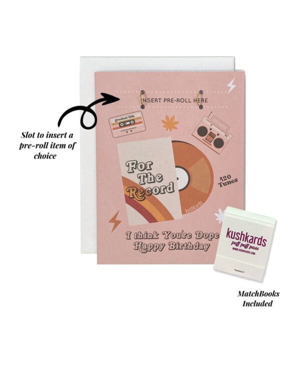 For The Record Greeting Card w/Matchbook - Image 2