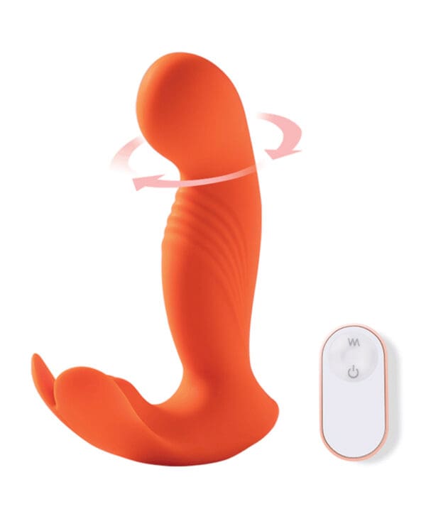 Crave 3 G-Spot Vibrator w/Rotating Head - Orange - Image 2