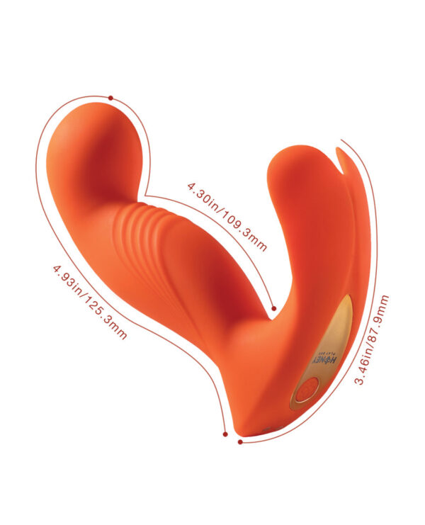 Crave 3 G-Spot Vibrator w/Rotating Head - Orange - Image 3
