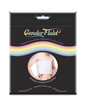 Gender Fluid Strapless Chest Compression Binder - XXXL White