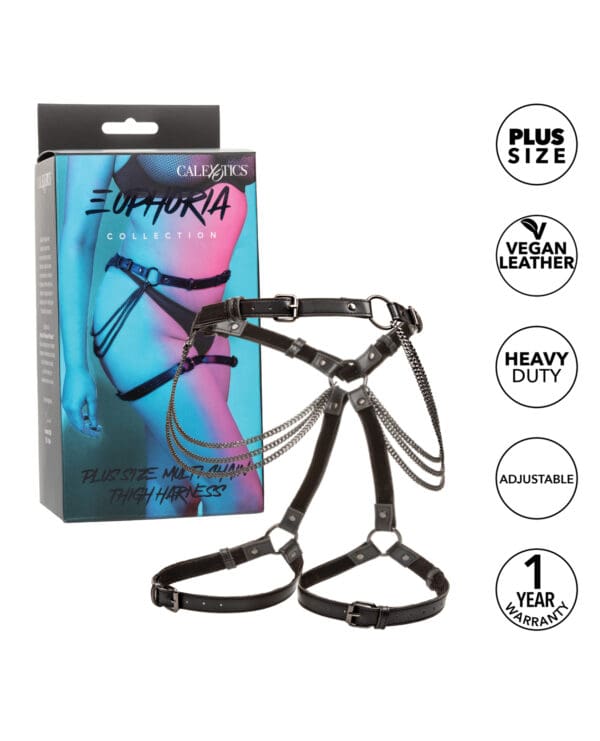 Euphoria Collection Plus Size Multi Chain Thigh Harness - Image 3