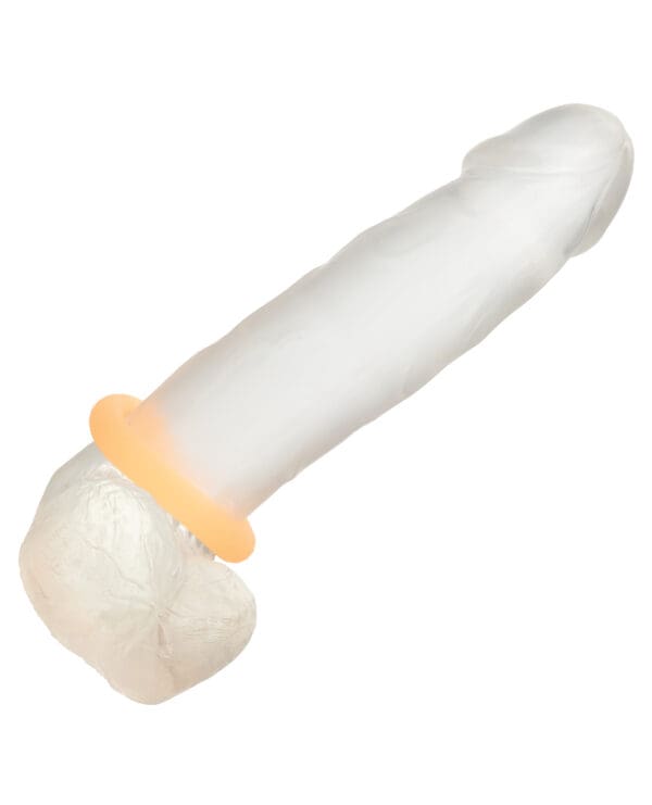 Alpha Liquid Silicone Glow in the Dark Prolong Cock Ring - Medium - Image 5