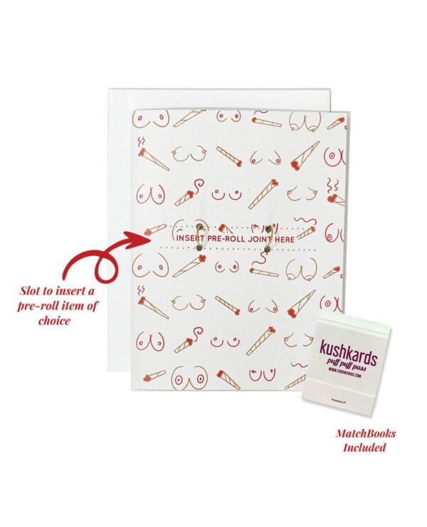 Doobies Boobies Greeting Card w/Matchbook - Image 2
