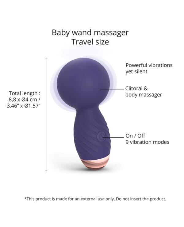 Love to Love Itsy Bitsy Mini Wand - Midnight Indigo - Image 3