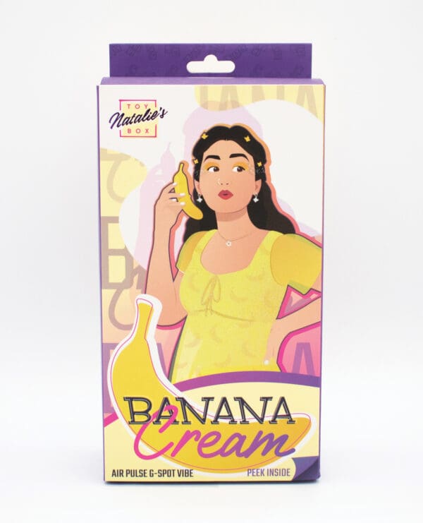 Natalie's Toy Box Banana Cream Air Pulse & G-Spot Vibrator - Yellow - Image 2