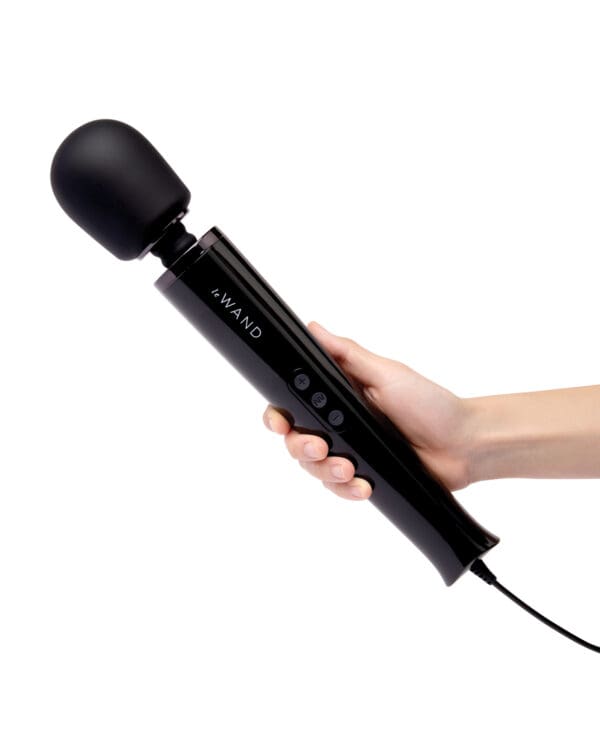 Le Wand Powerful Plug-In Vibrating Massager - Black - Image 4
