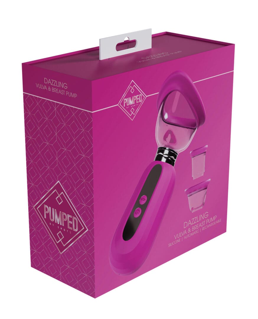 Shots Pumped Dazzling Clitoral, Nipple & Breast Pump - Pink
